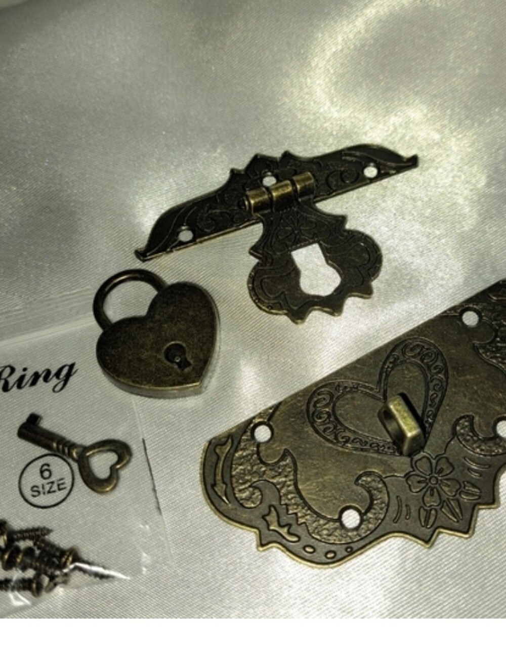 Heart Shaped Brass Lock